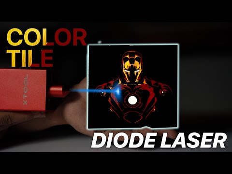 Видео: Цветная гравировка керамической плитки с помощью диодного лазера — 4-шаговое руководство!