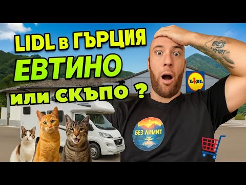 Видео: LIDL в ГЪРЦИЯ: ЕВТИНО или СКЪПО? 🛒 Пътуваме с Кемпер през Балканите 🚐