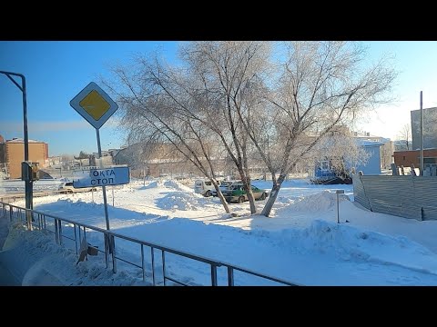 Видео: Костанай На автобусе 13 от ГАИ до КСК