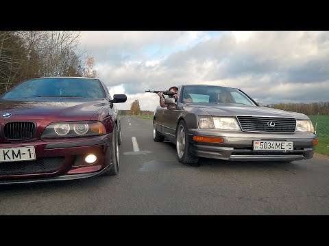 Видео: Lexus LS 400 похоронил БМВ