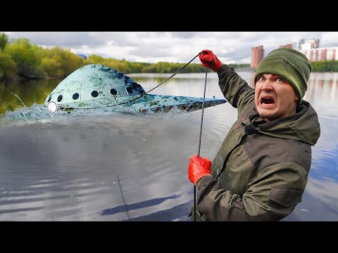Видео: Эти жуткие и опасные находки мы нашли, где затонула летающая тарелка на магнитной рыбалке!