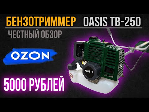 Видео: Бензотриммер с озон за 5000 р. Лучший бюджетный триммер Oasis TB-250?  Бензокоса для дома и дачи.