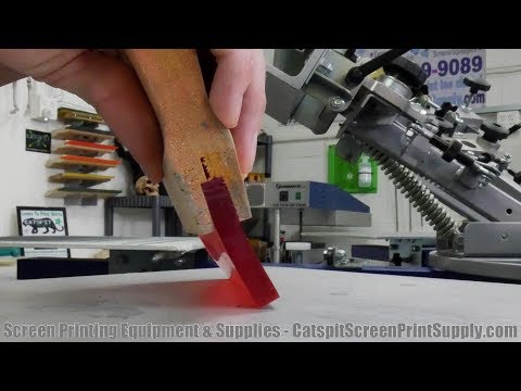 Видео: Футболки с трафаретной печатью: какое давление ракеля будет слишком большим?