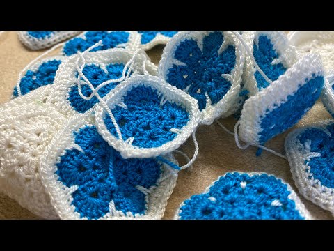 Видео: Африканский цветок. Мотив с 5, 6, 7 лепестками