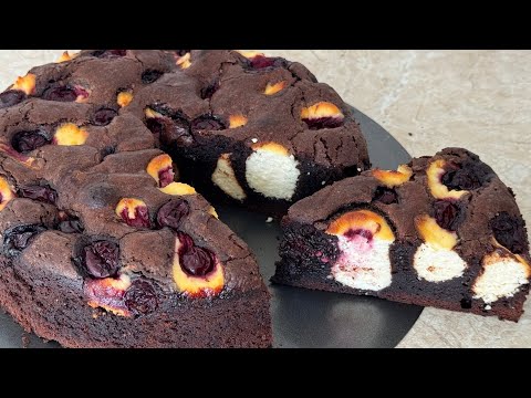 Видео: Брауни-Чизкейк с вишней. Қазақша рецепт! Бірден өзіне ғашық қылатын бәліш! Просто, вкусно и красиво!
