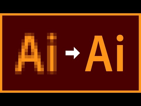 Видео: Конвертируйте PNG в вектор с помощью Adobe Illustrator