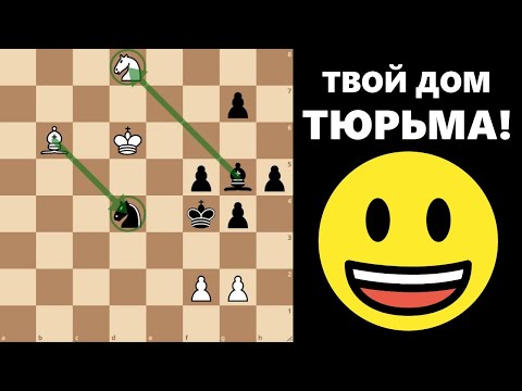 Видео: Твой дом - тюрьма! #шахматы #chess #этюды