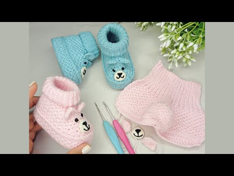 Видео: ЛЕГКО СВЯЗАТЬСЯ КРЮЧКОМ ДЕТСКАЯ ОБУВЬ