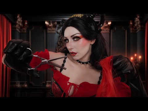 Видео: АСМР-стрижка: манящие секреты от стилиста-демона 🔥✂️