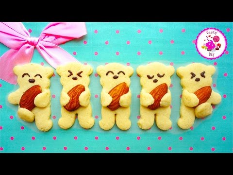 Видео: Печенье "Миндальные мишки"