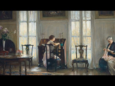 Видео: Картина художника Эдмунда Чарльза Тарбелла «Мать и Мария» | Artist Edmund Charles Tarbell. #art