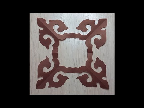 Видео: Paper cutting.Ornament /Вырезывание из бумаги. орнамент