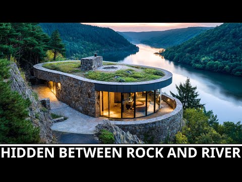 Видео: Этот круглый каменный дом кажется живым — он высечен между горой и рекой!