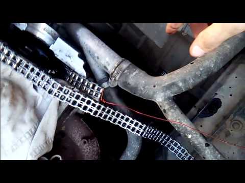 Видео: Замена цепи ГРМ , 102 мотор 2,3 л , 190 мерседес