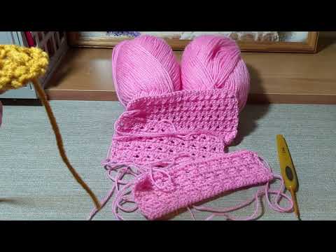 Видео: Узор из скрещенных столбиков с накидом, три способа.