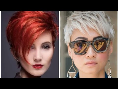 Видео: Последние 40 изображений коротких стрижек для женщин и удлиненного боба-пикси