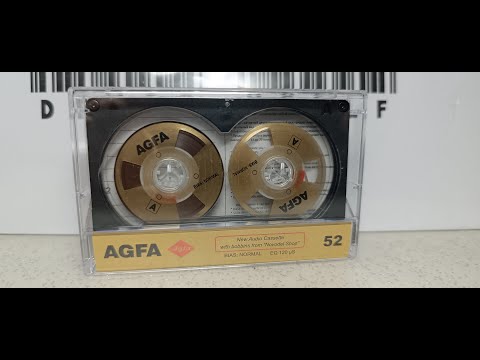 Видео: Специальный  выпуск . Новодельная аудиокассета AGFA 52. Ставим в ЛПМ любые аудиокассеты.
