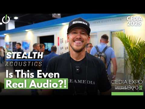 Видео: Демонстрация невидимых динамиков Stealth Acoustics на выставке CEDIA 2025