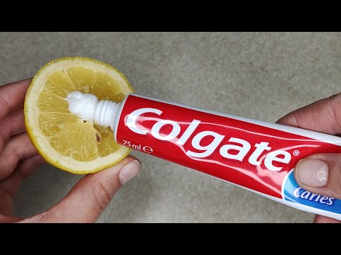 Видео: Просто нанесите ЗУБНУЮ ПАСТУ на ЛИМОН и у вас никогда больше не будет этой проблемы