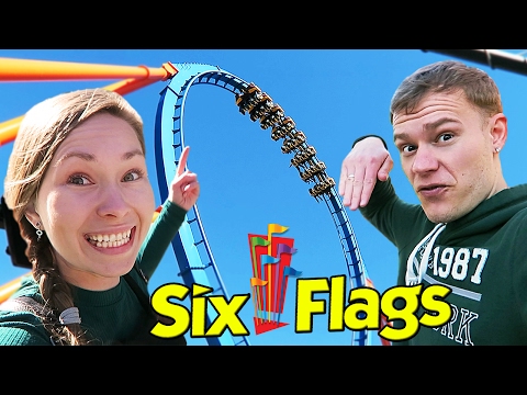 Видео: ПАРК АТТРАКЦИОНОВ SIX FLAGS, КАЛИФОРНИЯ!