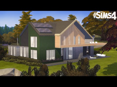 Видео: Светлый и просторный ✨ Семейный дом | Без СС | Строительство в Симс 4