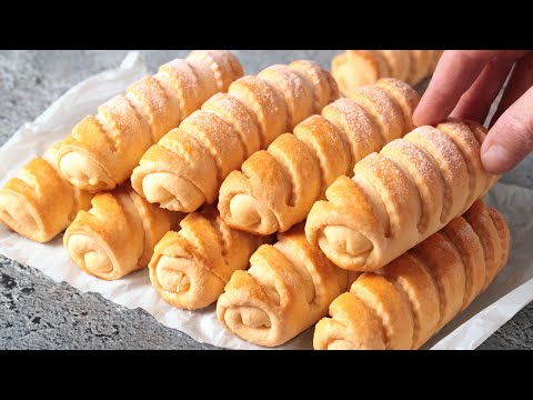 Видео: ТВОРОЖНЫЕ ТРУБОЧКИ! Никто не догадается, как вы их сделали! Лучший рецепт печенья к чаю!