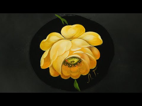 Видео: Чайная Роза от Ларисы Гончаровой. Мастер-класс по Жостовской росписи