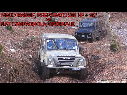 Видео: IVECO MASSIF CAMPAGNOLA, подготовленный VS FIAT 1107A CAMPAGNOLA, оригинал - часть 1