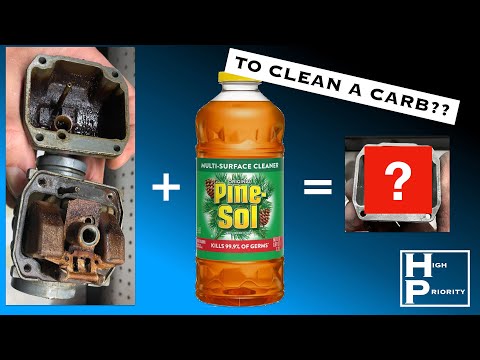 Видео: Поможет ли средство Pine-Sol очистить лакированный и грязный карбюратор?