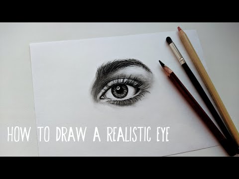 Видео: How to Draw a Realistic Eye in 12 minutes/charcoal drawing/Как нарисовать реалистичный глаз