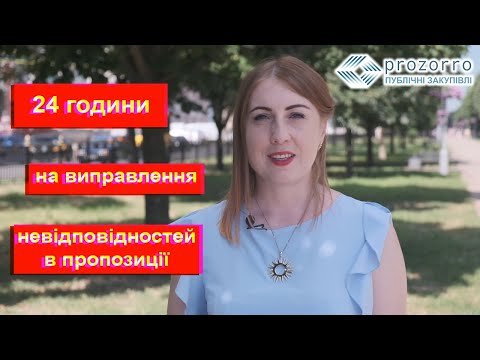 Видео: Механізм 24 години на виправлення невідповідностей в пропозиції