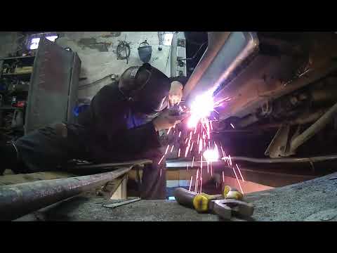 Видео: НИВА замена порогов из квадратной трубы 80*80 ч.3