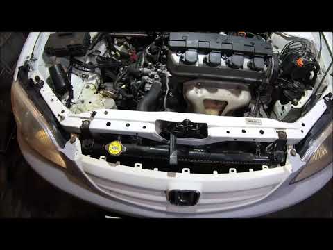 Видео: Замена радиатора хонда цивик es-1. d15b