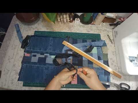 Видео: DIY /  КАК И КУДА ПРИМЕНИТЬ ОБРЕЗКИ ОТ НИЗА ДЖИНС