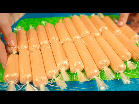 Видео: Просят готовить на продажу! Вкуснее любых сосисок из магазина! Всё гениальное просто!