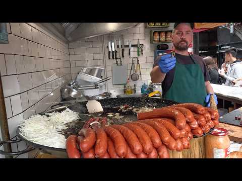 Видео: Лондонский рынок уличной еды на рынке Камден-Таун