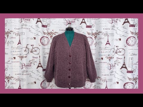 Видео: Кофточка полупатентной резинкой из Alize Alpaca Royal New/Подробное описание