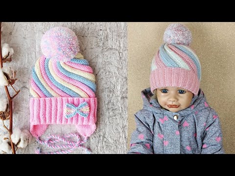 Видео: Шапка ,,Зефирка". Шапка для девочки.