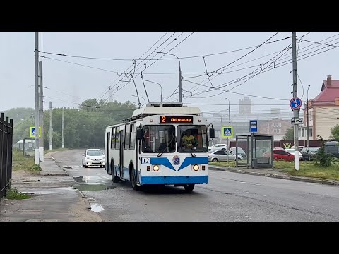 Видео: Туманный Подольск. Троллейбусы ЗиУ 682 КР Иваново, ТролЗа «Мегаполис», ТролЗа «Слобода»