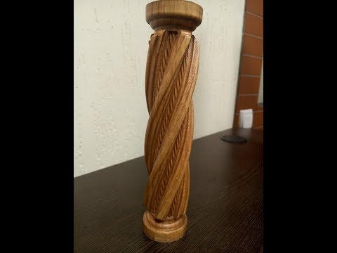 Видео: Витые колонны - подготовка УП и фрезеровка на ЧПУ станке /Twisted column - milling on CNC  machine