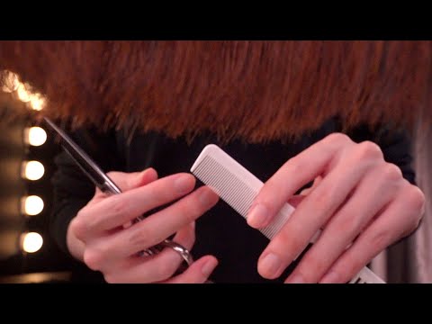 Видео: [ASMR]Самый реалистичный макияж и стрижка с челкой(No Talking)