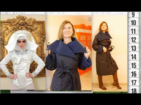 Видео: Пуховик-одеяло или стеганое пальто, 1часть