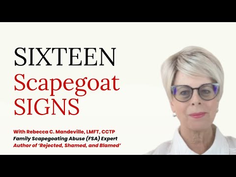 Видео: 16 признаков семейного козла отпущения: Вы в роли «семейного козла отпущения»? #козёлотпущения #т...