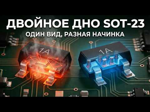 Видео: SOT-23: Полный разбор. Паразитная индуктивность, тепло и распиновка.