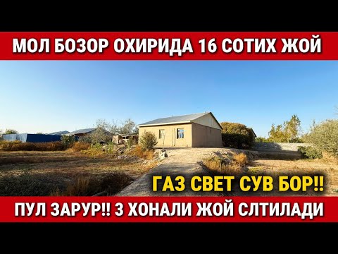 Видео: ‼️ЗУДЛИК БИЛАН МОЛ БОЗОР ОХИРИДАН 16 СОТИХ ЖОЙ СОТИЛАДИ