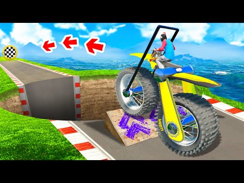 Видео: СМОЖЕТ ЛИ БАЙК ПЕРЕЛЕТЕТЬ ОГРОМНУЮ ЯМУ В ГТА 5 ? - ЭКСПЕРИМЕНТ В GTA 5