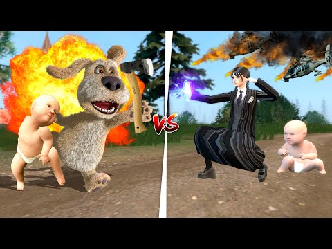 Видео: Балалар Уенздей мен Бенді төбелестірді!