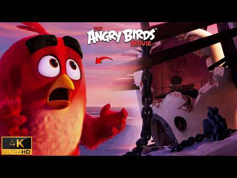 Видео: Свиньи прибывают на Птичий остров | Red против Свиней | Angry Birds в кино (2016)