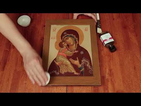 Видео: Двухслойное покрытие иконы. Видеоинструкция