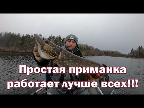 Видео: Эта Приманка и Проводка работает Перед Ледоставом !!! Рыбалка на щуку без эхолота. Озеро на карте !